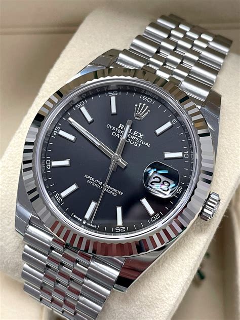 black rolex silver dial|Rolex date just black dial.